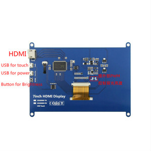 Raspberry Pi Pantalla táctil IPS de 7 pulgadas con compatibilidad HDMI Resolución de 1024x600 Módulo LCD tipo TFT