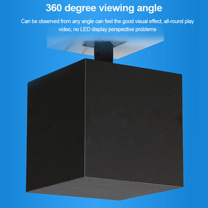 2023 son açık tam renkli Led sihirli Rubik ekran 40x40 cm 360 derece görüş küp ekran oyun Video beş tarafı - Product Image 3