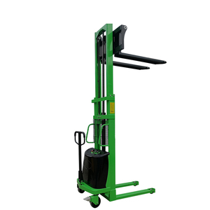 Light Weight Electric Lift Hand <strong>Push</strong> <strong>Stacker</strong> 1 Ton 1.5 Ton 2 Ton Semi Electric Pallet <strong>Stacker</strong> Crane Apilador Electrico - Product Image 1