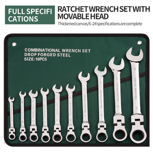 Tự động cơ khí sửa chữa phần cứng công cụ slaters mục đích kép nhanh chóng Ratchet Spanner Set - Product Image 3