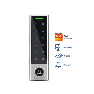 Waterproof Ip66 TUYA TTLOCK APP Smart Touch Keypad Password Standalone RFID <strong>Card</strong> Acess Control Reader with Door Bell