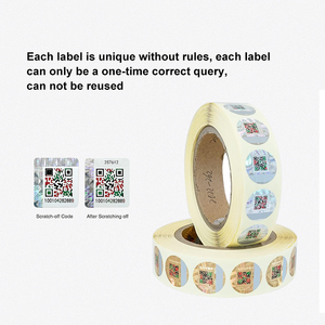 Unique 3D Anti-Counterfeiting QR Code Label Holographic Tamper-proof Security Barcode Vinyl Material Laser <strong>Decal</strong> for Toothpaste - Product Image 5