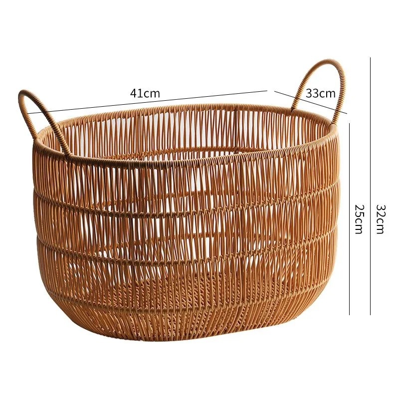 Asas caladas de forma ovalada de color marrón claro - tamaño mediano