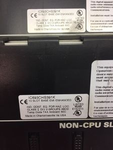 IC693CHS391K BASEPLATTE ERWEITERUNG 10SLOT MODULAR LOT von 2 SCHNELLEN VERSAND IC693CHS391K - Product Image 3
