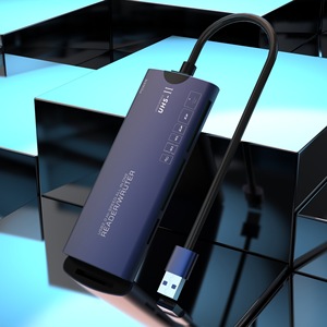 Yeni gelen Usb tip c port M2 CF SD TF XD MS alüminyum alaşım 6 1 hızlı kart okuyucu - Product Image 4