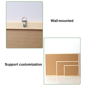 Özel fabrika ahşap ahşap çatkı duvar monte bülten Pin uyarı Corkboards mesaj mantar kurulu bülten panoları - Product Image 6
