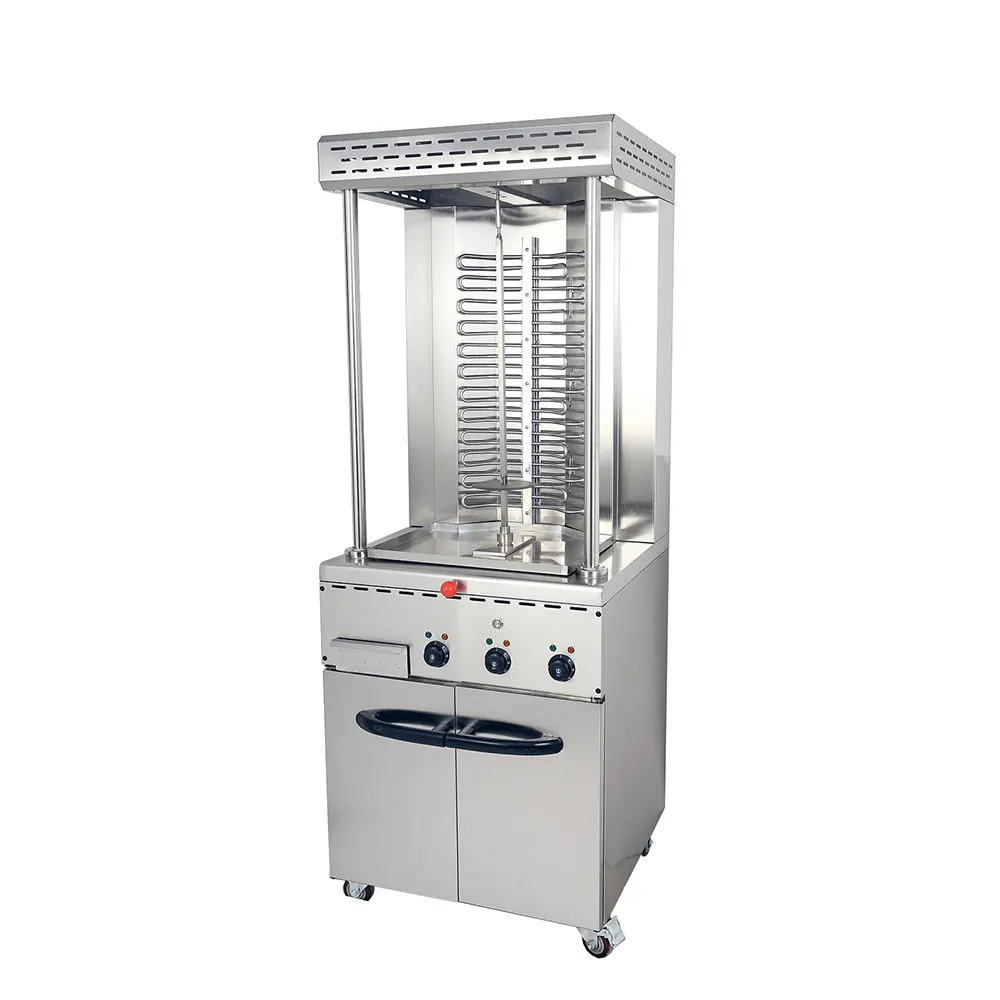 Machine à griller électrique commerciale verticale pour poulet, multifonctionnelle, Kebab Doner Shawarma, à vendre