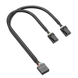 9pin ภายใน USB 2.0 แยกหัวสําหรับเมนบอร์ดพีซีชาย 1 ถึง 4 หญิงสายต่ออะแดปเตอร์ - Product Image 6