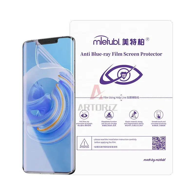 Film Hydrogel Pour Samsung Galaxy Note 20 Ultra 8 9 10 Plus M51 A52s A51 A71 S20 S21 Fe Anti Lumière Bleue Protecteur D'écran Hydrogel