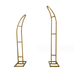 Thả vận chuyển vàng bên tổ chức sự kiện kim loại vòng đám cưới vòm <span class=keywords><strong>Backdrop</strong></span> đứng Vòng tròn bóng vòm Kit đứng khung làm cỏ vòm sừng - Product Image 1