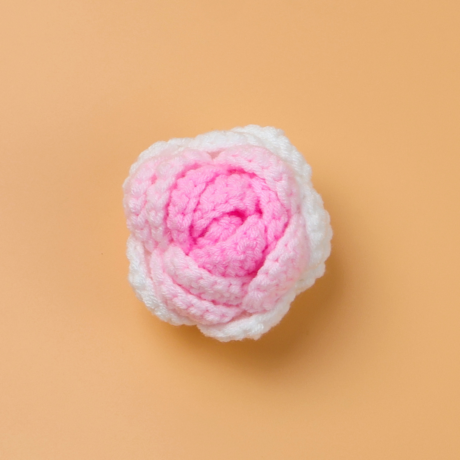 Tête rose à paillettes dégradées (sans support de fleur)