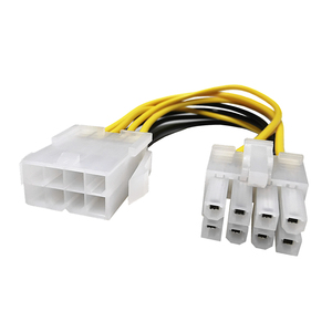 Cable de alimentación de 8 pines para CPU, Cable adaptador de conversión de potencia alargada, fuente de alimentación de la placa base - Product Image 5