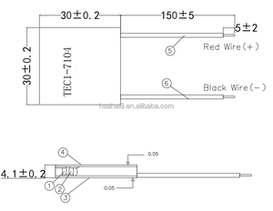 TES1-7104 8v nhiệt cooler làm mát hệ thống điều hòa không khí tec lạnh di động kit yếu tố tản nhiệt peltier mô-đun - Product Image 2