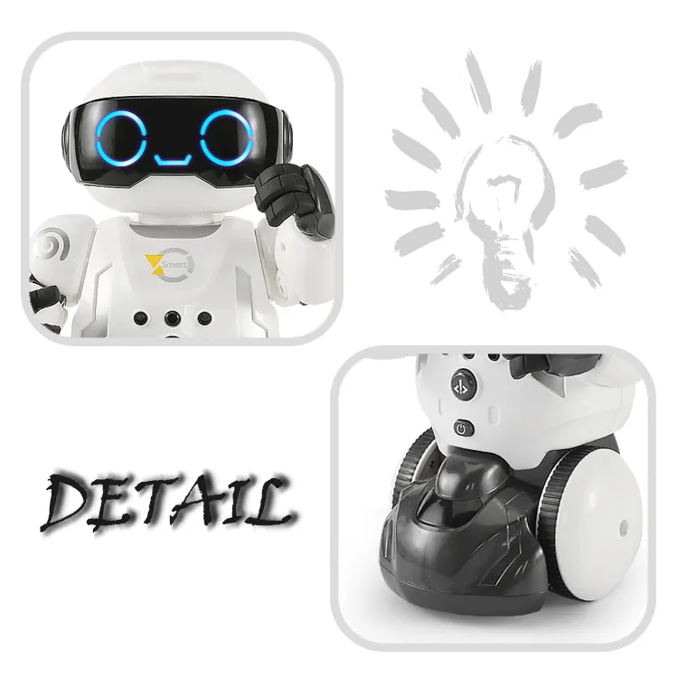 Игрушки-роботы, умный робот для детей с радиоуправлением, жестами, танцами на 360 градусов, робот-пылесос с USB-зарядкой, режим трансформации