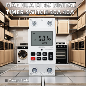 40A 63A 80A giornaliero settimanale 7 giorni programmabile interruttore di controllo del tempo 220V alimentatore automatico del ciclo di spegnimento