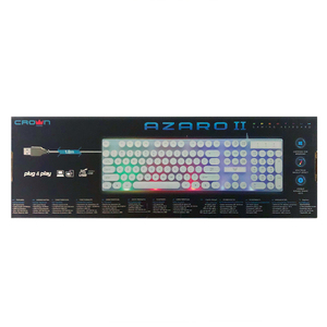 Excelente calidad, ERGONOMICA, 114 teclas, teclado de PC RGB con cable, interfaz USB, teclado Multimedia para juegos de ordenador