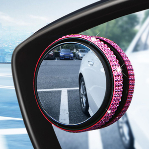 Espelho retrovisor do carro Espelho Convexo de Vidro Redondo HD Espelho Vista Ampla Vista Blind Spot Ajustável com Frame para Carros SUV Caminhões
