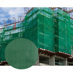 ตาข่ายนิรภัยนั่งร้านถัก HDPE การก่อสร้างความปลอดภัยราคาสุทธิสําหรับการสร้างตาข่ายเศษซาก
