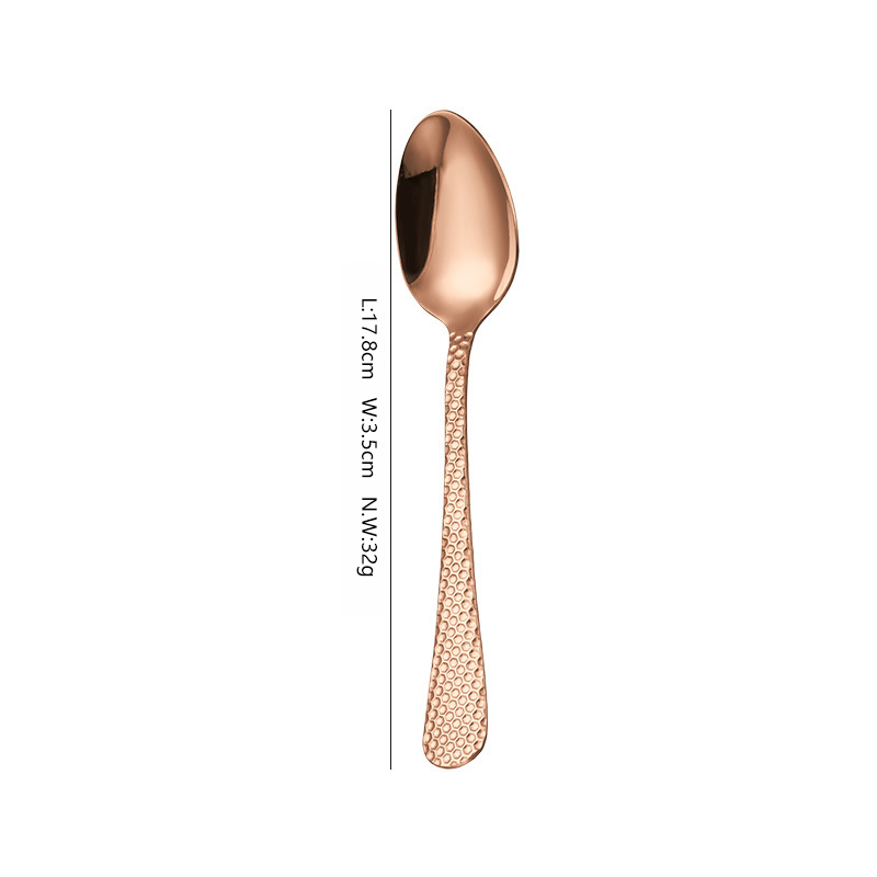 Rose Gold Dessert Spoon