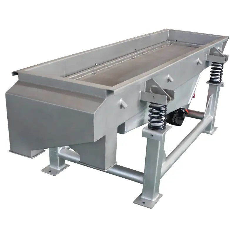 DZJX Factory Price Hot Sale Linear Motion Vibrating Screen Machine Powder Vibro Sieve Vibration Sifter For Woodchips Fruit