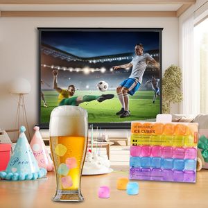 2.5cm tái sử dụng <span class=keywords><strong>Ice</strong></span> Cube vuông đầy màu sắc cấp thực phẩm nhựa refreezable <span class=keywords><strong>ice</strong></span> <span class=keywords><strong>cubes</strong></span> cho đồ uống và câu cá - Product Image 5