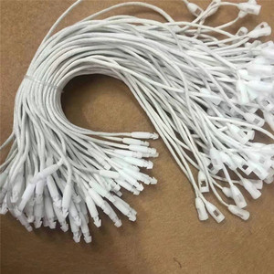 Cadena de bloqueo de etiqueta colgante de nailon de algodón plástico cera redonda cuadrada de diferentes formas con logotipo personalizado para etiqueta colgante - Product Image 1