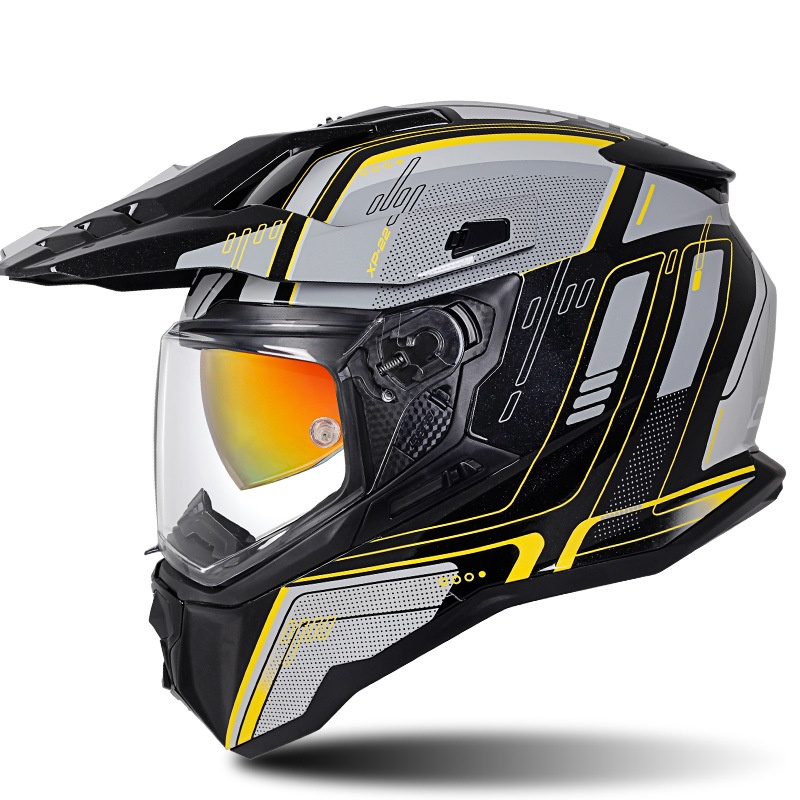 Gray Yellow Eola with Transparent Visor