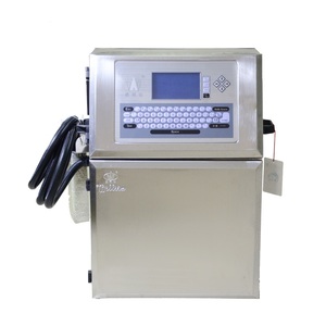 Máquina de codificación de inyección de tinta de caracteres pequeños para impresión de fecha de caducidad rápida en cajas de cartón para planta de fabricación