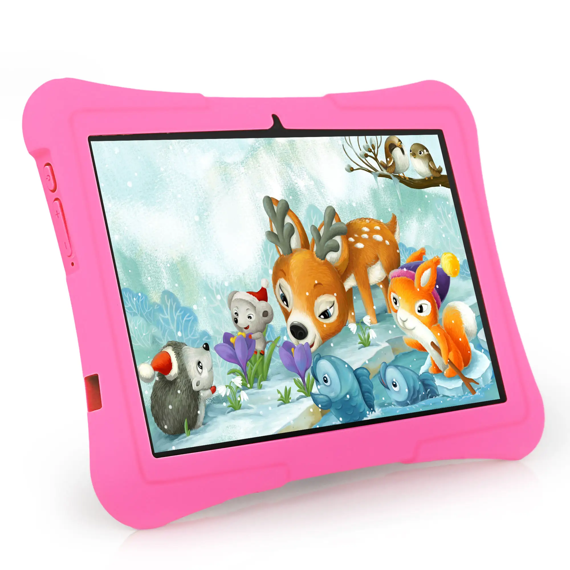 Veidoo Tablet anak-anak, PC 10 inci Android Tablet untuk anak-anak 8GB 4 memperluas Ram 128GB ROM wifi 6 Tablet dengan Case tahan guncangan