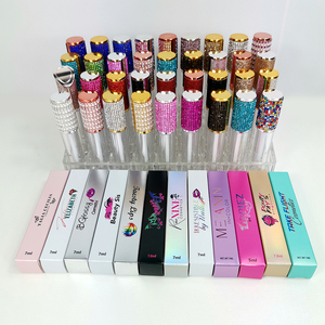 Hot Bán 7Ml Rỗng Trắng Đen Hồng Lip Gloss Ống Container Với Wands Biểu Tượng Tùy Chỉnh Nhãn Hiệu Riêng Lipgloss Với Hộp - Product Image 4