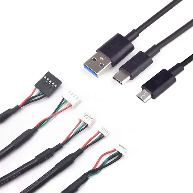Wavelink tùy chỉnh USB để JST cáp với 4P 5pjst kết nối USB A/Loại C/Micro USB để JST Cáp