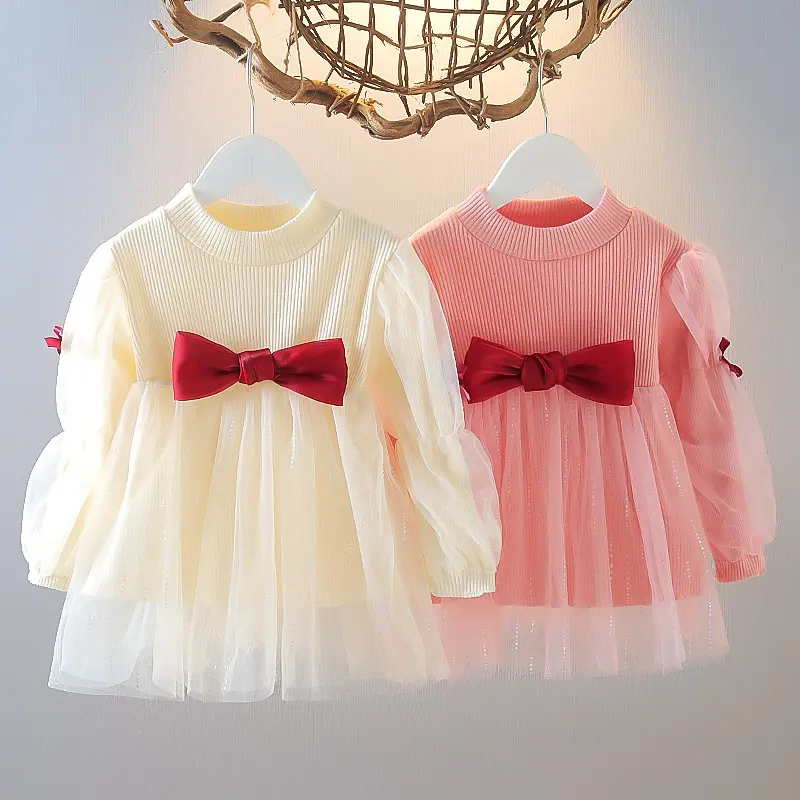 Autumn Yarn Skirt Spring Dress 2022 New Spring Princess Girls Kids Children Skirt Baby Skirt