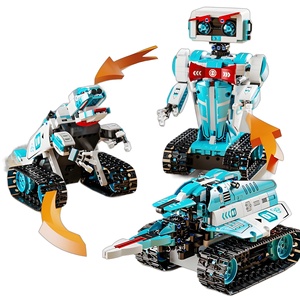 Nuevo STEM APP control remoto ingeniería coche bloques de construcción ensamblar modelo juguete educativo 3IN1 DIY programación Robot Kit