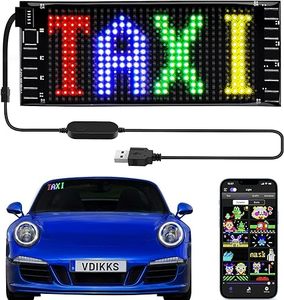 Flexible Led Car Panel Usb 5V Bluetooth Pantalla Led Programable Patrón de texto Control remoto Pantalla Led - Product Image 1