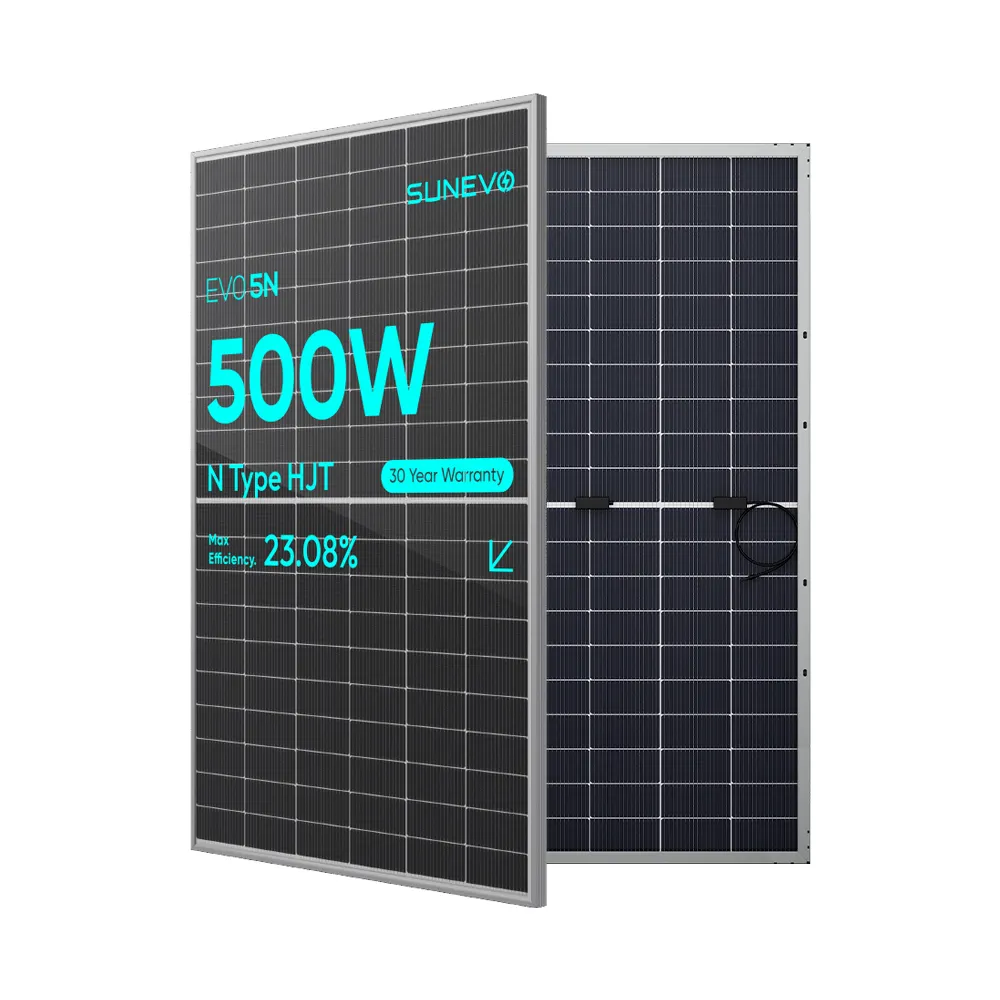 Портативная двухфазная солнечная панель FO 5N HJT N типа, 480 Вт, 500 ватт, двойной стеклянный гибкий модуль PV