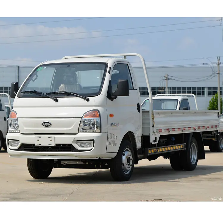 1-2Tons KAMA camiones de carga ligera cabina de una sola fila motor de gasolina para ventas Whatsapp + 86 15897603919