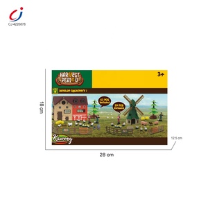 Chengji Farm Animals <strong>Toy</strong> Set Children Diy Learning Models Mini Figure Fun Simulation Animal Farm <strong>Toys</strong> House - Product Image 5