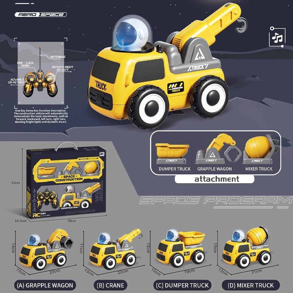 Remote control space engineering 4-in-1 set
