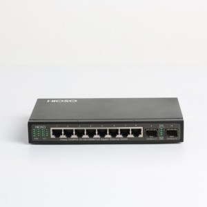 8 GE Port POE ağ anahtarı ile 2 Port SFP Uplink POE anahtarı 10/100/1000Mbps DC48V 200W Ethernet ağ anahtarı - Product Image 1