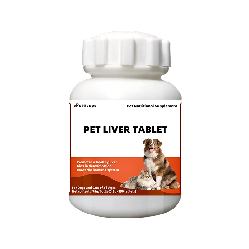 Soins du foie à base de plantes Santé et soins Comprimés à mâcher Suppléments pour animaux de compagnie Marque privée pour chats Foie Detox Morsures à mâcher pour chiens et chats