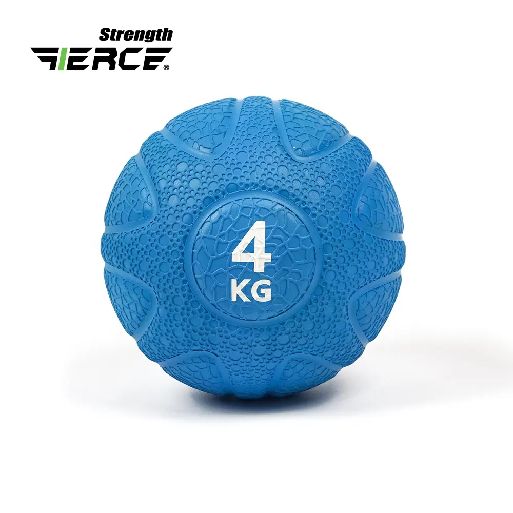 Feroce Logo personalizzato palle di medicina di gomma Home Gym Fitness palla di medicina morbida