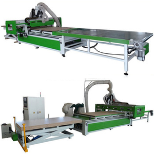 Auto Nest Cabinet Produktions linie Atc Wood Cnc Router für Möbel mit Lade-und Entlade plattform - Product Image 4