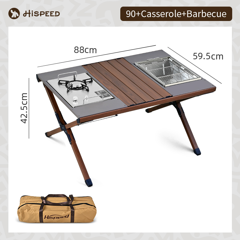 Table 90cm+poêle+grill 2 en 1