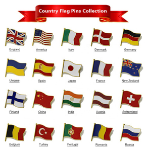 Huy Hiệu Cờ Tùy Chỉnh Men Pin Saudi USA Latvia Cộng Hòa Séc Bahrain Mềm Các Nhà Sản Xuất 3D Kim Loại Quốc gia Cờ Ve Áo Pin - Product Image 6