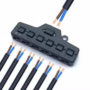 Divisor de línea 1 en 6 salidas Prensa Parche autoblocante Fuente de luz Conector paralelo Terminal de conexión de línea - Product Image 5