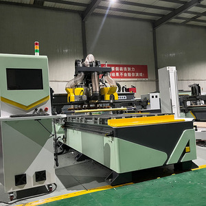 Enrutador CNC de 3 ejes con certificación CE para procesamiento de plástico para carpintería con sistema de Control de estudio Mach3 y NC superficie de mesa de vacío - Product Image 2