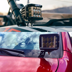1pcs dually 4 inch 60W Cube Side Shooter LED làm việc ánh sáng nhấp nháy lái xe cho off-road xe tải máy kéo SUV ATV 4WD thuyền 4x4 - Product Image 1