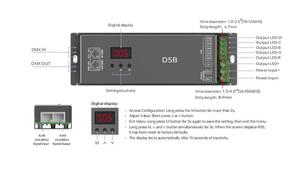 LTECH RDM/DMX декодер программирования сотового телефона 5-channe CV DMX декодер - Product Image 4