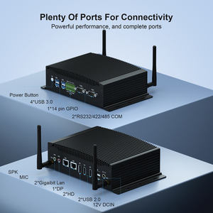 Fábrica 10th Gen Core I3 Fanless Industrial Mini PC Dual LAN & Triple Display Desktop Micro Computer Computadora integrada en stock - Product Image 2