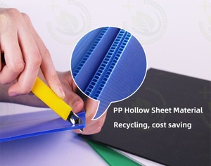 Phía Trước Mở Kho Thùng Nhựa Corflute Sóng Stackable PP coroplast Tấm Rỗng Hộp Lưu Trữ Quần Áo Chọn Bin - Product Image 5